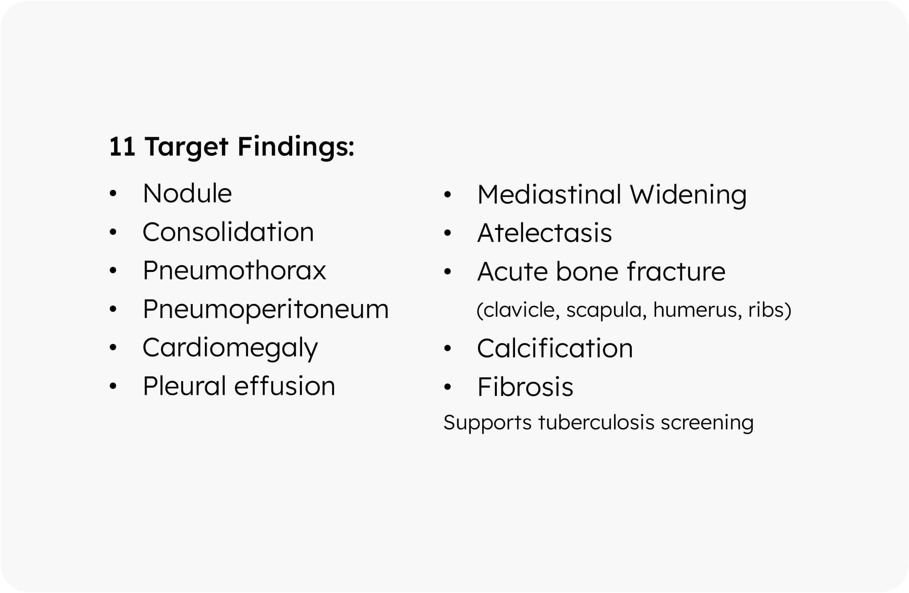 95-100% accuracy* across abnormality types